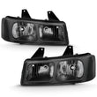 Load image into Gallery viewer, ANZO 2003-2017 Chevy Express Crystal Headlight Black - Main Product View