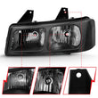 Load image into Gallery viewer, ANZO 2003-2017 Chevy Express Crystal Headlight Black - Side View