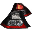 Load image into Gallery viewer, ANZO 2004-2005 Honda Civic LED Taillights Black - Main Product View