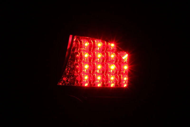 ANZO 2004-2005 Honda Civic LED Taillights Black - Side View