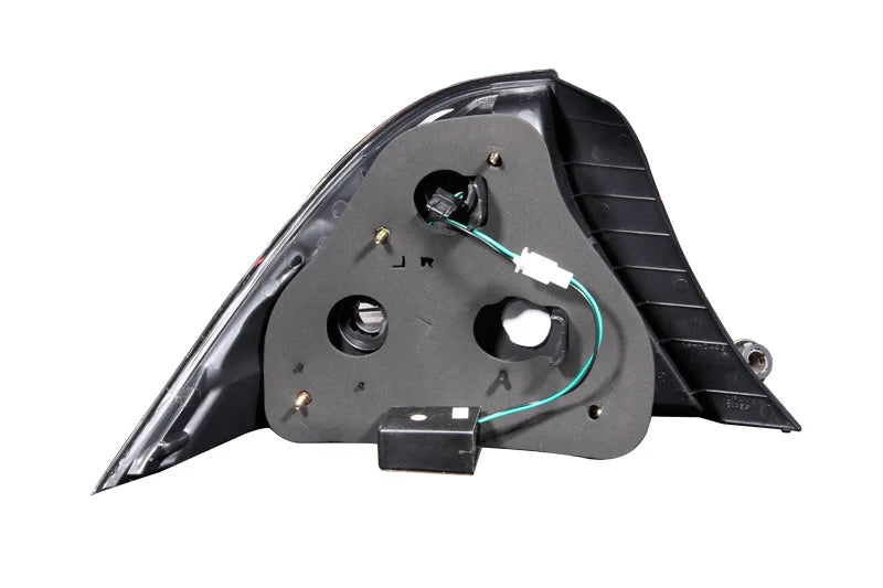 ANZO 2004-2005 Honda Civic LED Taillights Black - Detail View