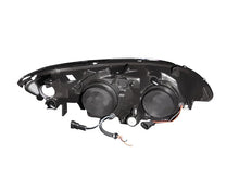 Load image into Gallery viewer, ANZO 2004-2005 Honda Civic Projector Headlights w/ Halo Black - Detail View