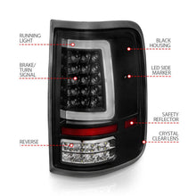 Load image into Gallery viewer, ANZO 2004-2006 Ford F-150 LED Tail Lights w/ Light Bar Black Housing Clear Lens - Additional View 11