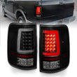 Load image into Gallery viewer, ANZO 2004-2006 Ford F-150 LED Tail Lights w/ Light Bar Black Housing Smoke Lens - Side View