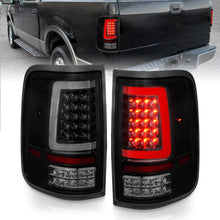 Load image into Gallery viewer, ANZO 2004-2006 Ford F-150 LED Tail Lights w/ Light Bar Black Housing Smoke Lens - Side View