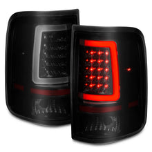 Load image into Gallery viewer, ANZO 2004-2006 Ford F-150 LED Tail Lights w/ Light Bar Black Housing Smoke Lens - Back View