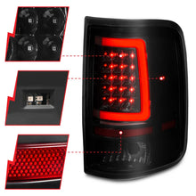 Load image into Gallery viewer, ANZO 2004-2006 Ford F-150 LED Tail Lights w/ Light Bar Black Housing Smoke Lens - Additional View 8