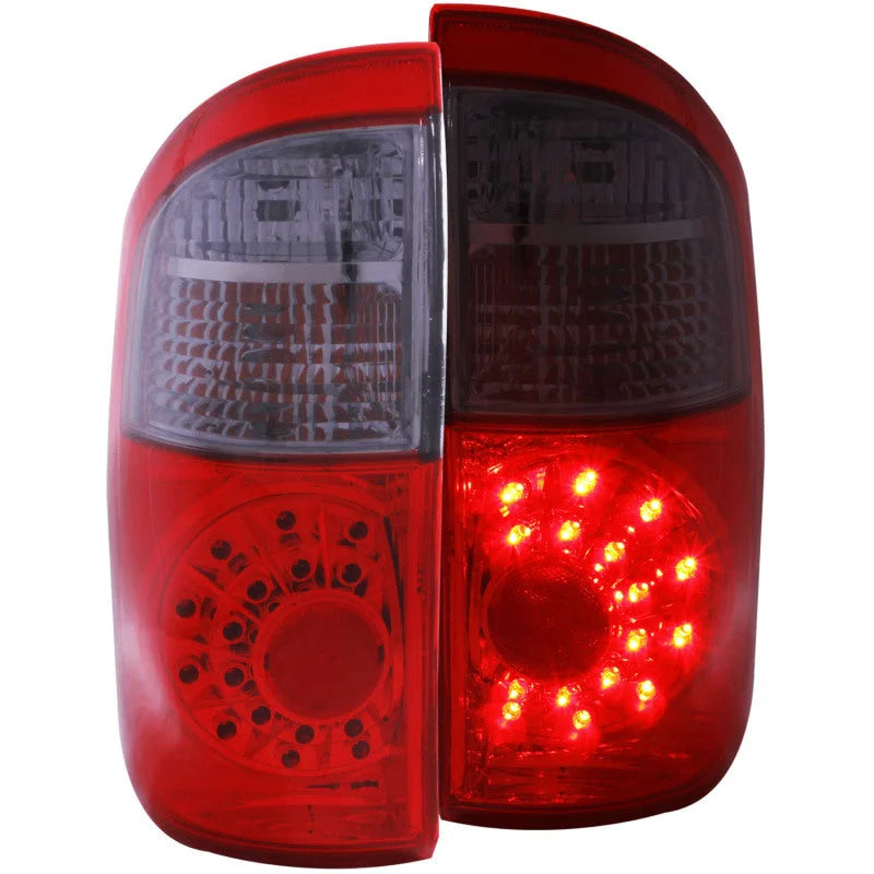 ANZO 2004-2006 Toyota Tundra LED Taillights Red/Smoke - Main Product View