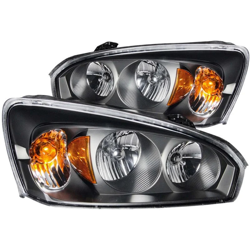 ANZO 2004-2007 Chevrolet Malibu Crystal Headlights Black - Main Product View
