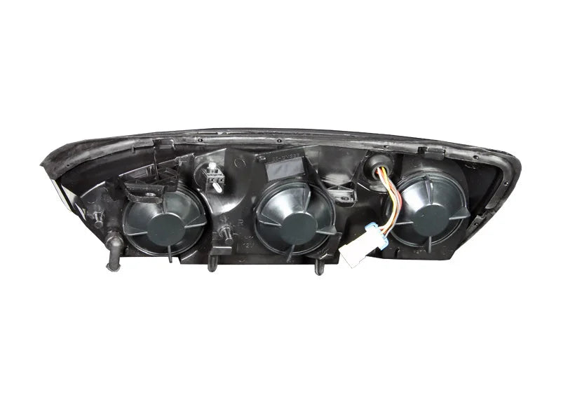 ANZO 2004-2007 Chevrolet Malibu Crystal Headlights Black - Side View