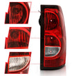Load image into Gallery viewer, ANZO 2004-2007 Chevy Silverado Taillight Red/Clear Lens w/Black Trim (OE Replacement) - Back View