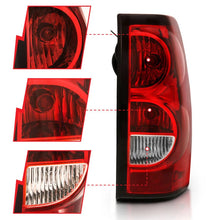Load image into Gallery viewer, ANZO 2004-2007 Chevy Silverado Taillight Red/Clear Lens w/Black Trim (OE Replacement) - Back View
