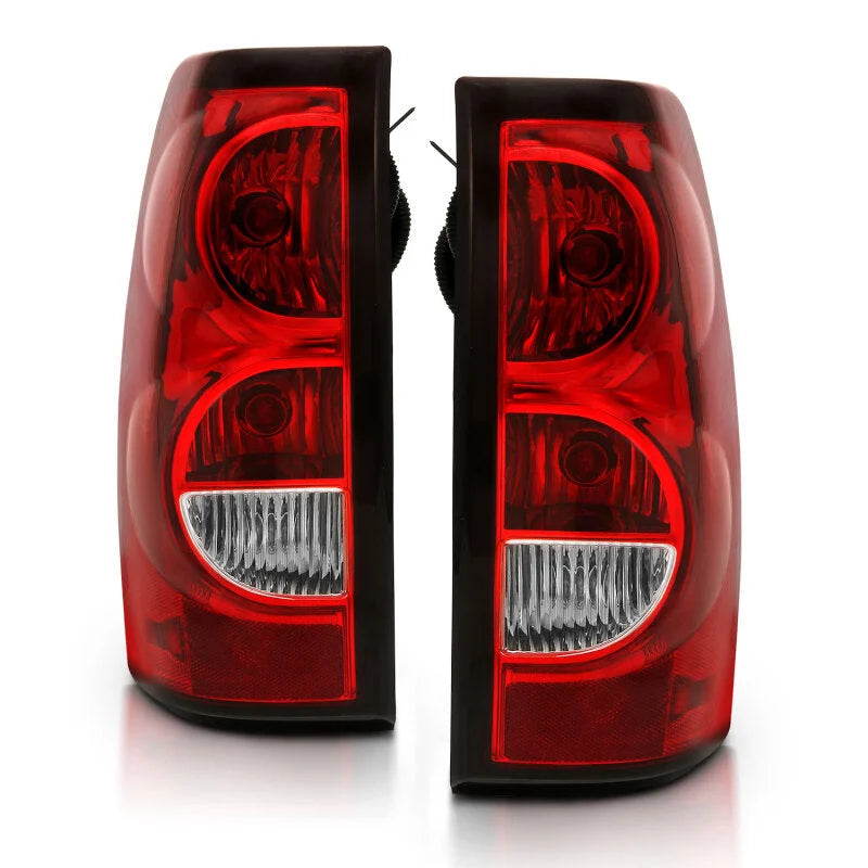 ANZO 2004-2007 Chevy Silverado Taillight Red/Clear Lens w/Black Trim (OE Replacement) - Additional View 5