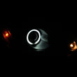 Load image into Gallery viewer, ANZO 2004-2007 Mitsubishi Lancer Projector Headlights w/ Halo Black (CCFL) - Side View