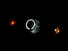 Load image into Gallery viewer, ANZO 2004-2007 Mitsubishi Lancer Projector Headlights w/ Halo Black (CCFL) - Side View