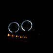 Load image into Gallery viewer, ANZO 2004-2008 Ford F-150 Projector Headlights w/ Halo and LED Black G2 - Side View