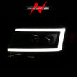 Load image into Gallery viewer, ANZO 2004-2008 Ford  F-150 Projector Headlights w/ Light Bar Black Housing - Side View