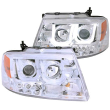 Load image into Gallery viewer, ANZO 2004-2008 Ford F-150 Projector Headlights w/ U-Bar Chrome - Side View