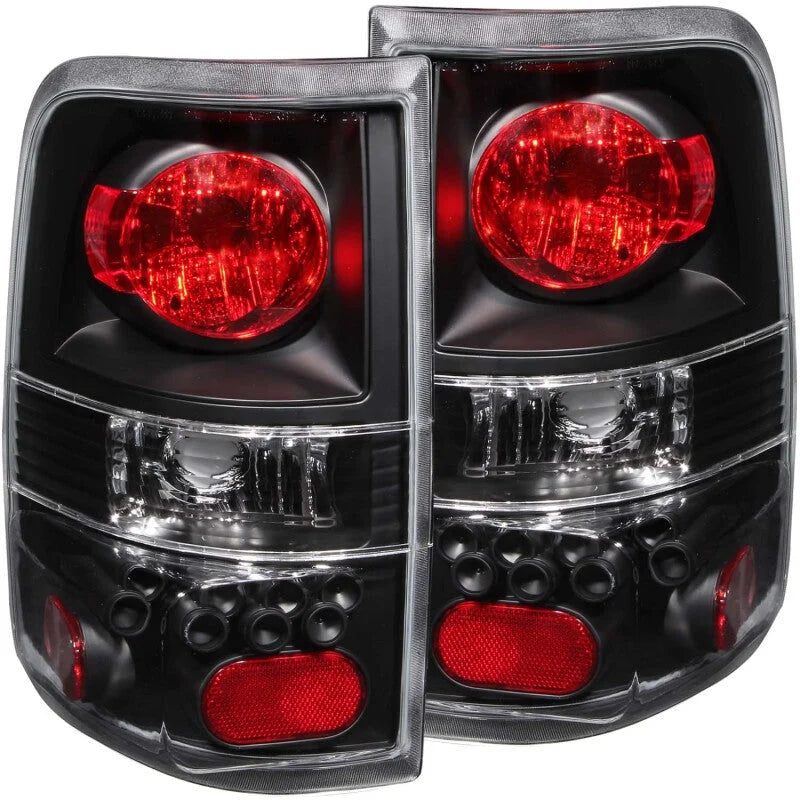 ANZO 2004-2008 Ford F-150 Taillights Black - Main Product View
