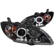 Load image into Gallery viewer, ANZO 2004-2008 Mazda 3 Projector Headlights w/ Halo Black (CCFL) - Main Product View