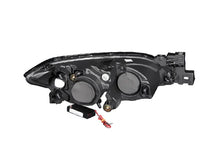Load image into Gallery viewer, ANZO 2004-2008 Mazda 3 Projector Headlights w/ Halo Black (CCFL) - Detail View