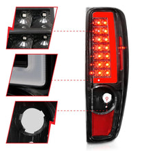 Load image into Gallery viewer, ANZO 2004-2012 Chevrolet Colorado/ GMC Canyon LED Tail Lights w/ Light Bar Black Housing - Additional View 5