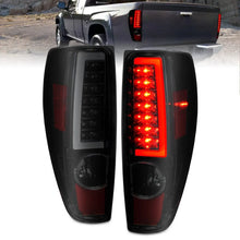 Load image into Gallery viewer, ANZO 2004-2012 Chevrolet Colorado/ GMC Canyon LED Tail Lights w/ Light Bar Black Housing Smoke Lens - Main Product View
