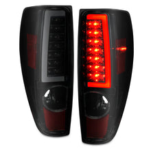 Load image into Gallery viewer, ANZO 2004-2012 Chevrolet Colorado/ GMC Canyon LED Tail Lights w/ Light Bar Black Housing Smoke Lens - Side View