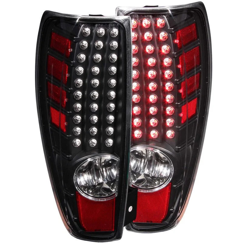ANZO 2004-2012 Chevrolet Colorado LED Taillights Black - Main Product View