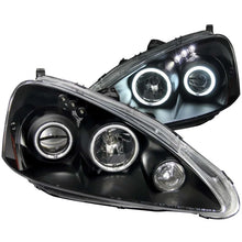 Load image into Gallery viewer, ANZO 2005-2006 Acura Rsx Projector Headlights w/ Halo Black - Main Product View