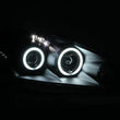 Load image into Gallery viewer, ANZO 2005-2006 Acura Rsx Projector Headlights w/ Halo Black - Side View