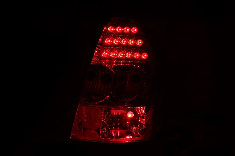ANZO 2005-2007 Chrysler 300C LED Taillights Black - Side View