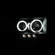 Load image into Gallery viewer, ANZO 2005-2007 Ford Excursion Projector Headlights w/ Halo Black w/ LED Strip (CCFL) 1pc - Side View