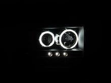 Load image into Gallery viewer, ANZO 2005-2007 Ford Excursion Projector Headlights w/ Halo Black w/ LED Strip (CCFL) 1pc - Side View