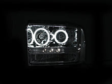 Load image into Gallery viewer, ANZO 2005-2007 Ford Excursion Projector Headlights w/ Halo Chrome w/ LED Strip (CCFL) 1pc - Side View