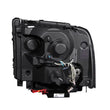 Load image into Gallery viewer, ANZO 2005-2007 Ford Excursion Projector Headlights w/ Halo Chrome w/ LED Strip (CCFL) 1pc - Detail View