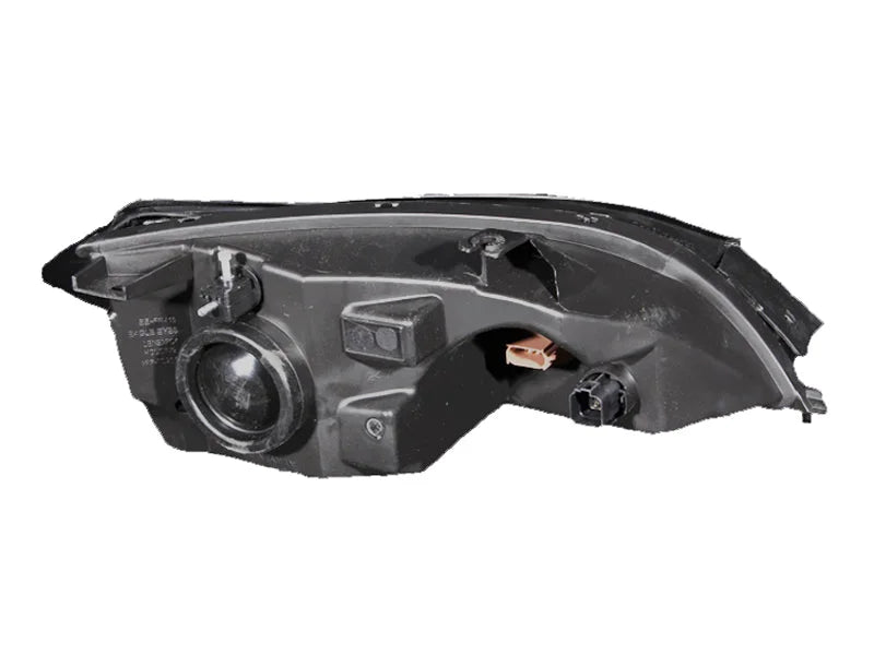 ANZO 2005-2007 Ford Focus Crystal Headlights Black - Side View