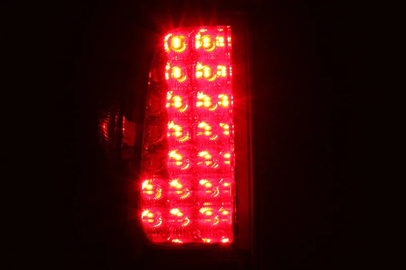 ANZO 2005-2008 Nissan Frontier LED Taillights Red/Smoke - Side View