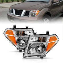 Load image into Gallery viewer, ANZO 2005-2008 Nissan Pathfinder Crystal Headlight Chrome Amber (OE Replacement) - Main Product View