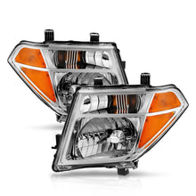 Load image into Gallery viewer, ANZO 2005-2008 Nissan Pathfinder Crystal Headlight Chrome Amber (OE Replacement) - Side View