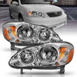 Load image into Gallery viewer, ANZO 2005-2008 Toyota Corolla Crystal Headlight Chrome Amber - Main Product View
