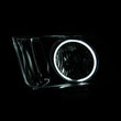 Load image into Gallery viewer, ANZO 2005-2009 Ford Mustang Crystal Headlights w/ Halo Black (CCFL) - Back View
