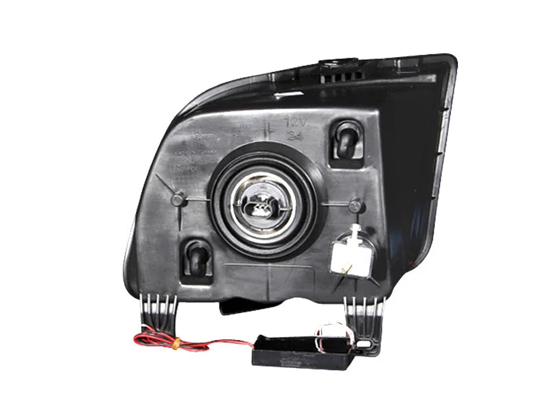 ANZO 2005-2009 Ford Mustang Crystal Headlights w/ Halo Black (CCFL) - Additional View 8