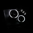 Load image into Gallery viewer, ANZO 2005-2009 Ford Mustang Projector Headlights w/ Halo Black - Back View