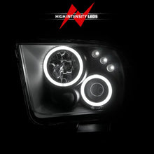 Load image into Gallery viewer, ANZO 2005-2009 Ford Mustang Projector Headlights w/ Halo Black - Additional View 8