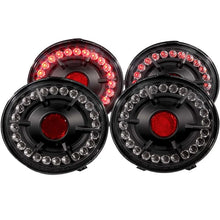 Load image into Gallery viewer, ANZO 2005-2010 Chevrolet Corvette LED Taillights Black 4pc - Main Product View