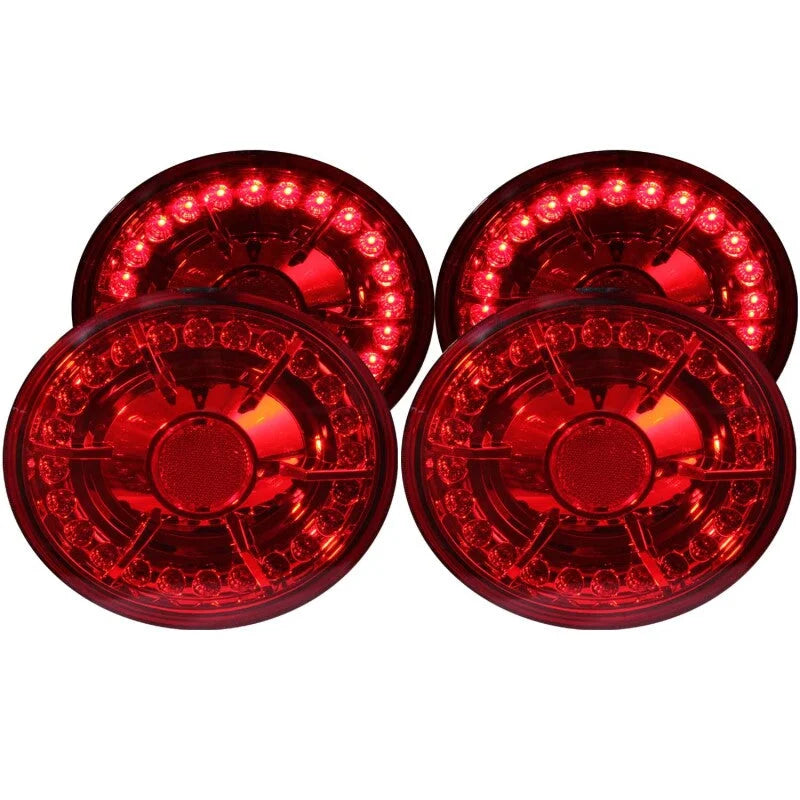 ANZO 2005-2010 Chevrolet Corvette LED Taillights Red 4pc - Main Product View