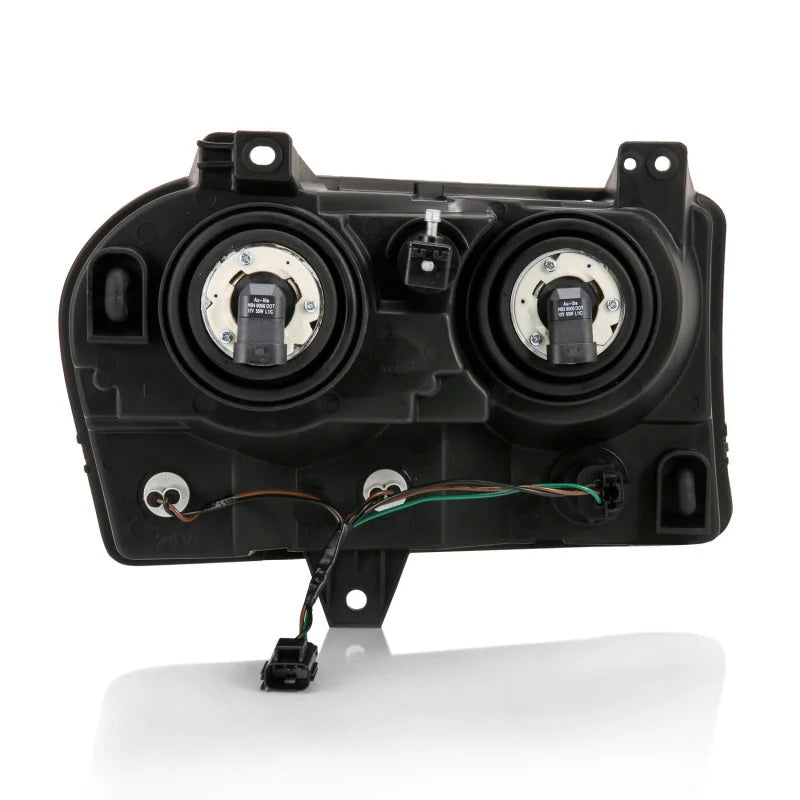 ANZO 2005-2010 Chrysler 300 Crystal Headlight Black - Main Product View