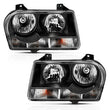 Load image into Gallery viewer, ANZO 2005-2010 Chrysler 300 Crystal Headlight Black - Side View