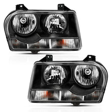 Load image into Gallery viewer, ANZO 2005-2010 Chrysler 300 Crystal Headlight Black - Side View